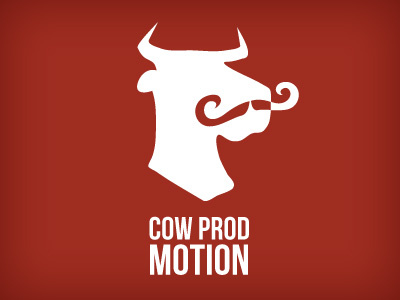 Cow Prod Motion cow mustache red video