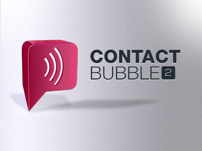 Final logo of ContactBubble contact contactbubble logo online redesign