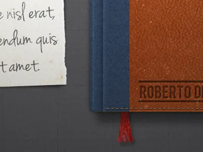 Book Cover book bookmark brown leather old paper