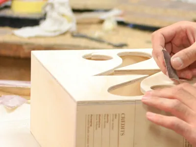Making of Sneaker/Shoe Model No.1 27 collective craft work hand identity logo making packaging photo society27 wood