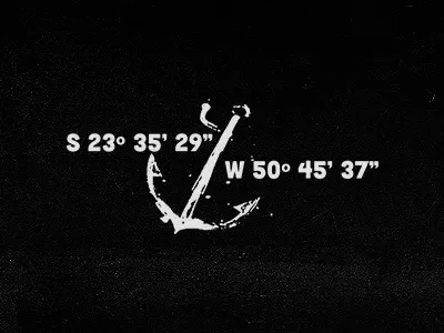 Stay True Tattoo anchor coordinates illustration tattoo