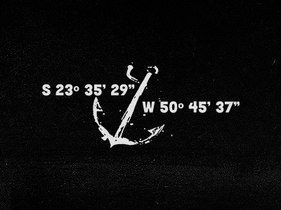 Stay True Tattoo anchor coordinates illustration tattoo