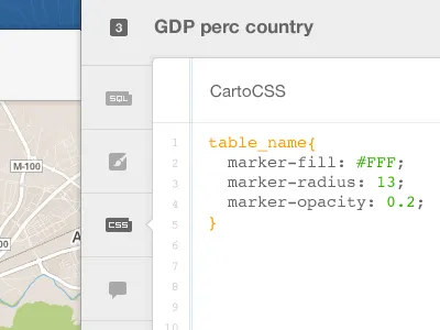 skeumor#!@&m cartocss editor cartodb css editor white