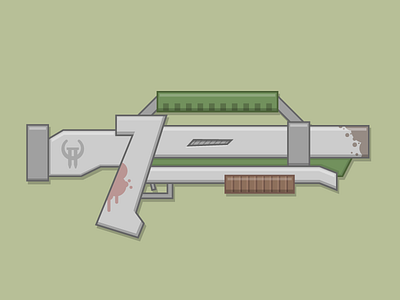 Super shotgun army epicarmory fight gun illustration pumpgun quake quake 2 shotgun super shotgun vector war weapon