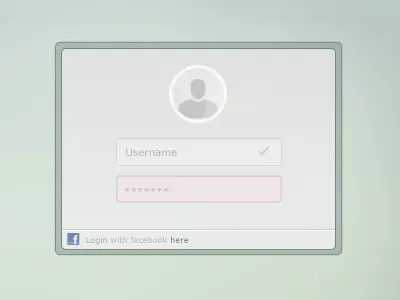Login Form form login psd ui