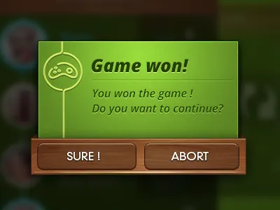 Notification pop-up alert app blur button buttons controller draw game green iphone joystick notification pop pop up popup screen ui up ux wood