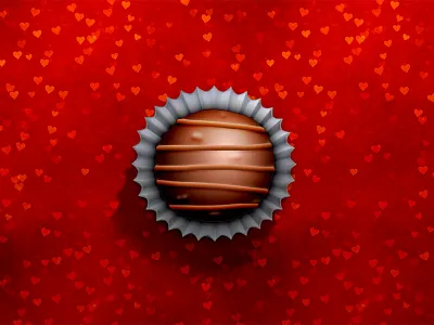Life is like a box of chocolates... chocolate heart truffle valentine wrapper
