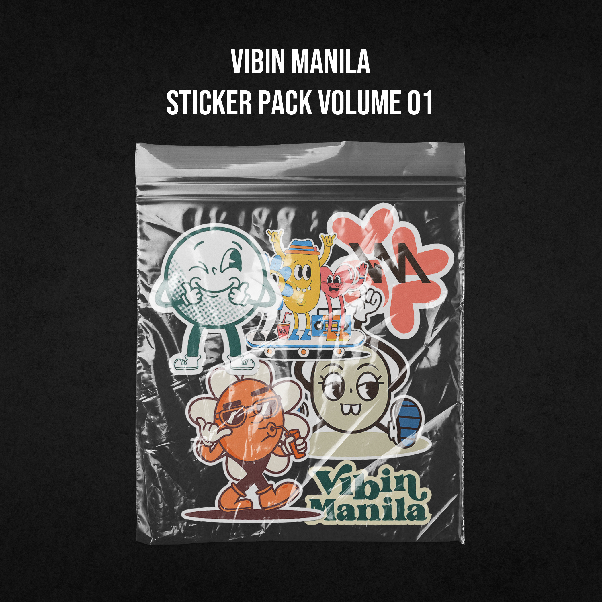Vibin Manila Stickers character character design digital art graphic design illustrator sticker stickers