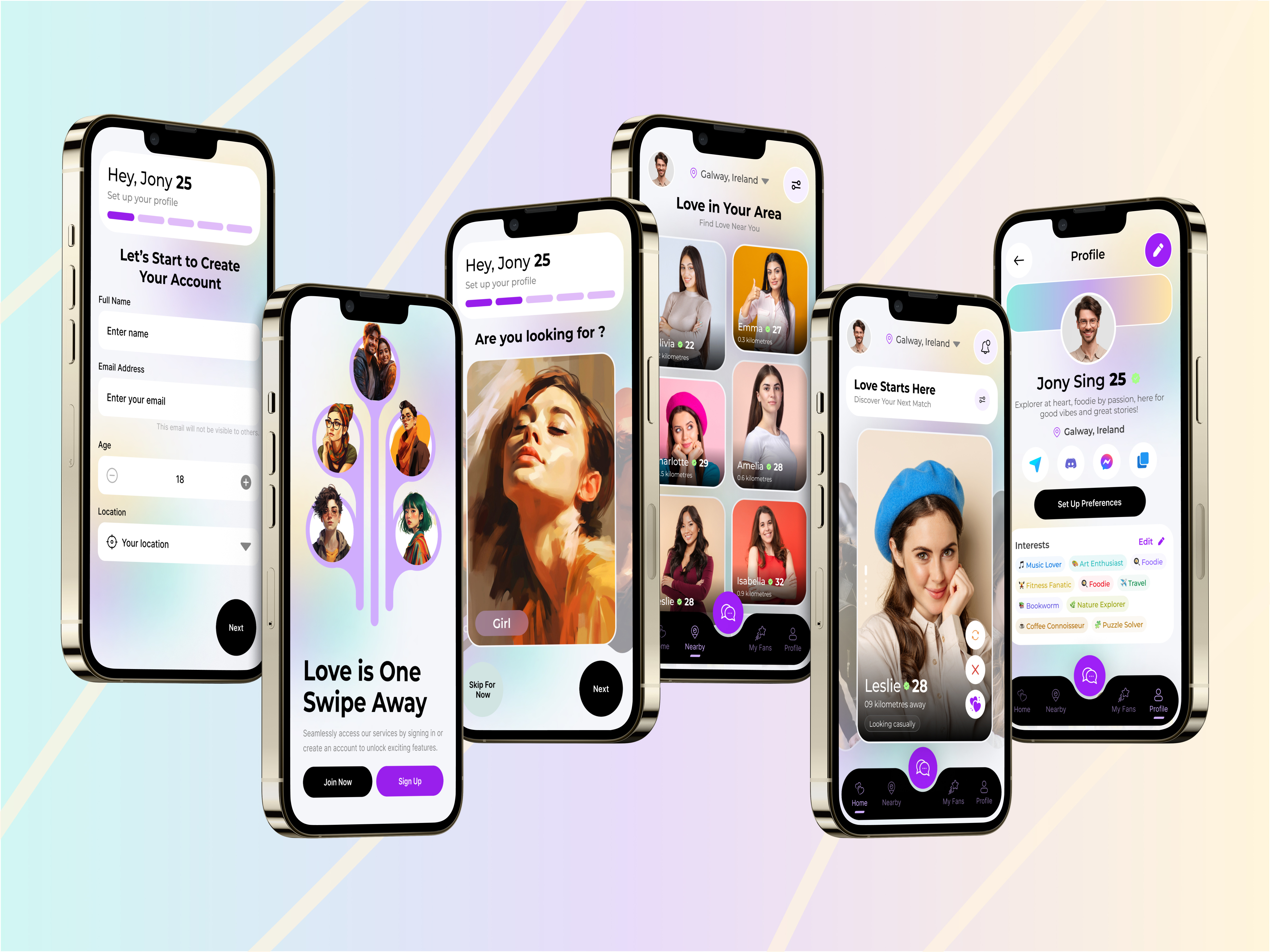 Dating App UI Design by Anik Deb on Dribbble