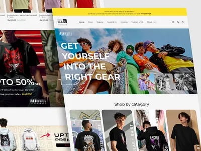 Fashion Shopify E-Commerce Website Design cart clothes clothing e commerce ecom ecommerce website fashion fashion brand interface landing page marketplace online shopping product cart shop shopify shopify template shopping shopping app ui ux website