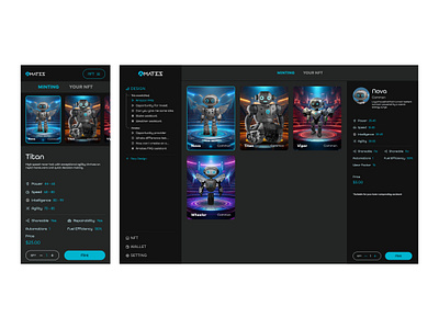 NFT minting ai chat chatpgt crypto dashboard game graphic design landingpage nft web3