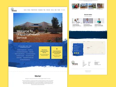 Urapuntja Health Service: Custom UI (Figma to WordPress) branding design graphic design illustration logo typography ui ux vector website