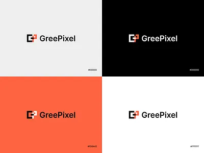 GreePixel Logo branding design design agency figma logo typography ui ux vector