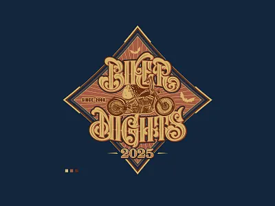 Biker Nights design kaunas lettering lithuania logotype plugas