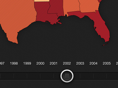 Slider illustrator map timeline