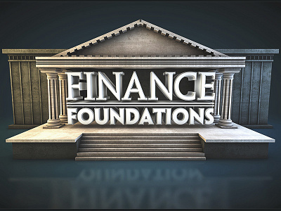 Finance Foundations c4d finance pillar roman treasury typography