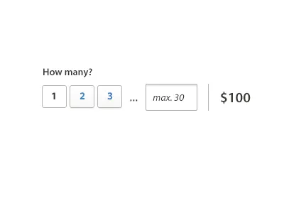 Quantity forms quantity zaarly