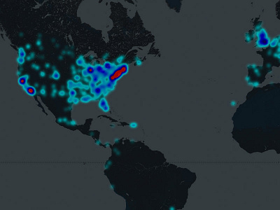 Population Heatmapping dark heatmap map