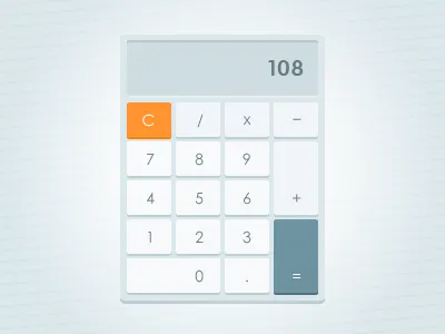 Flat Calc Widget