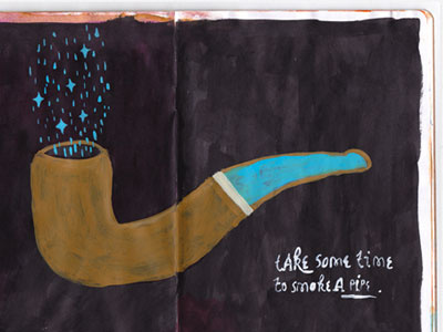 Smoke A Pipe illustration sketchbook