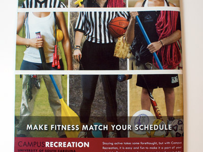 Campus Recreation magazine ad ad magazine print sports