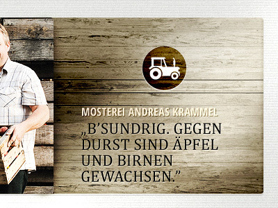 Wooden box box icon man photo slider tractor typography wood