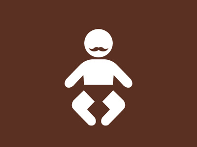 Moustached Baby baby child daily pictogram diaper face facial hair hair icon moustache pictogram tumblr