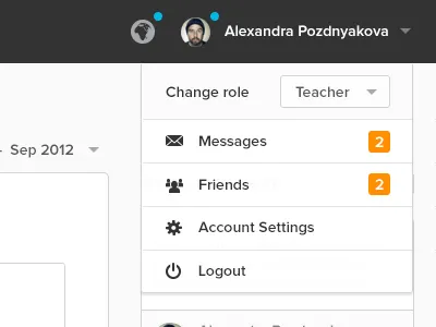 You got something activity clean dropdonw my profile simple use