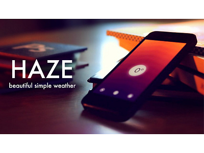 Haze ツ app cold color fibonacci gradient ios rain sunshine temperature ui warm weather