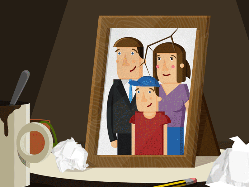 Family portrait GIF animated family flower gif office portrait sad