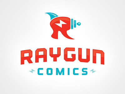 Raygun Comics Logo comic books comics lightning outage raygun sci fi