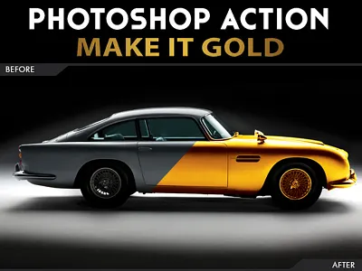Make it Gold Action Photoshop action alchimist gold photoshop professional