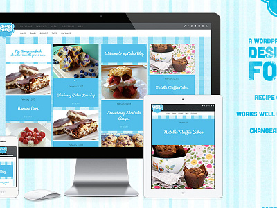 Cakes & Things WP blog theme wordpress