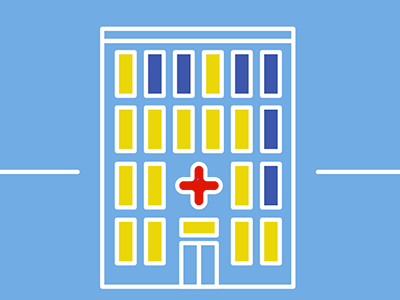 Hospital building healthcare hospital icon