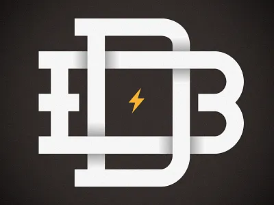 Monogram b branding d db letters monogram typography