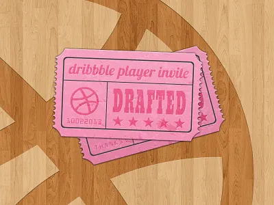 Ticket Stub - Thank You! basketball debut thank you ticket stub