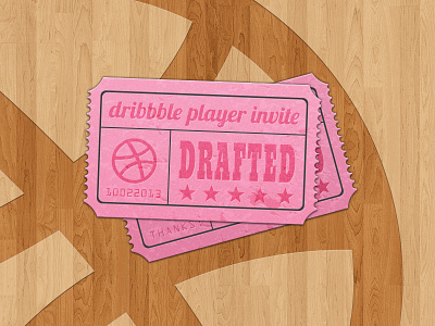 Ticket Stub - Thank You! basketball debut thank you ticket stub