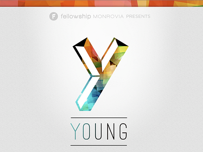 YOUNG Splash Page & Brand brand design fellowship ministry monrovia page rainbow splash web y young youth