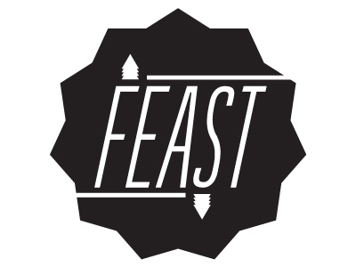 Tree Me! badge clean feast icon logo minimal tree type