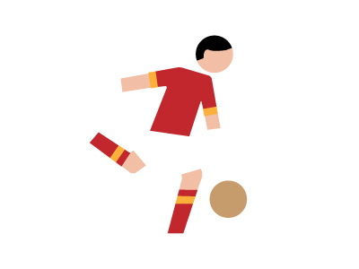 Football player calcio football illustration soccer