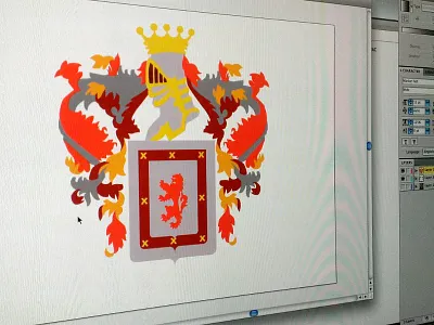 WIP: Family Crest crest family family crest free throw illustrator wip work in progress