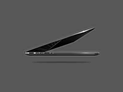 Blackbook Pro apple black clean concept icon illustrator macbook pro miniature minimal photoshop replica