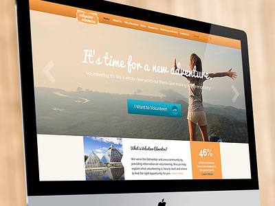 Volunteer Edmonton Website Concept website website design