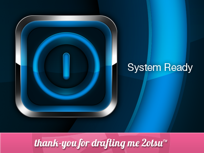 Thank-you for drafting me 2otsu! 2otsu a pixels life apixelslife icon logo on button system ready thanks