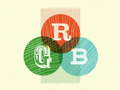 Retro RGB digital print retro rgb storybook