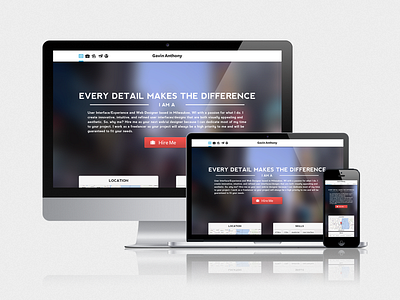 Responsive Portfolio Redesign apple back css css3 end front html5 javascript jquery