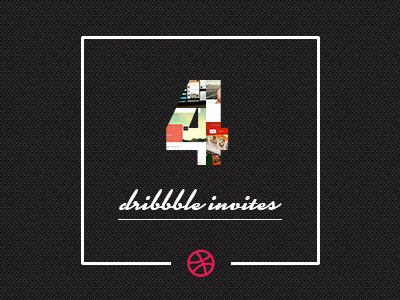 4 Dribbble Invites dribbble dribbble invites