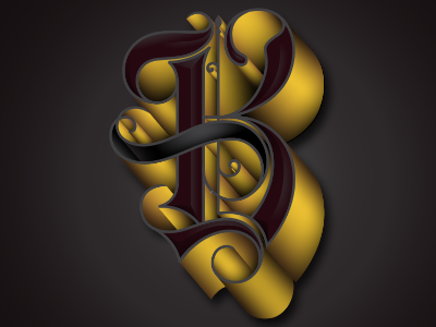 B typography