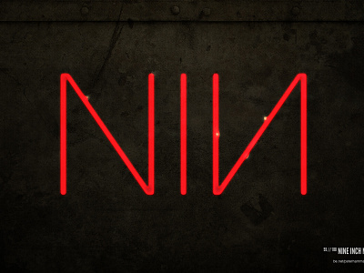 Nine Inch Nails type art typography