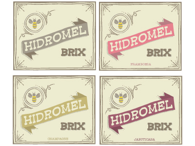 Hidromelbrix bee cirobicudo hidromel illustrations logo mead